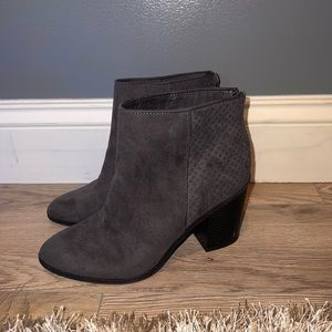 Suede grey booties